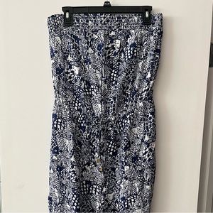 Lilly Pulitzer for Target strapless navy jumpsuit